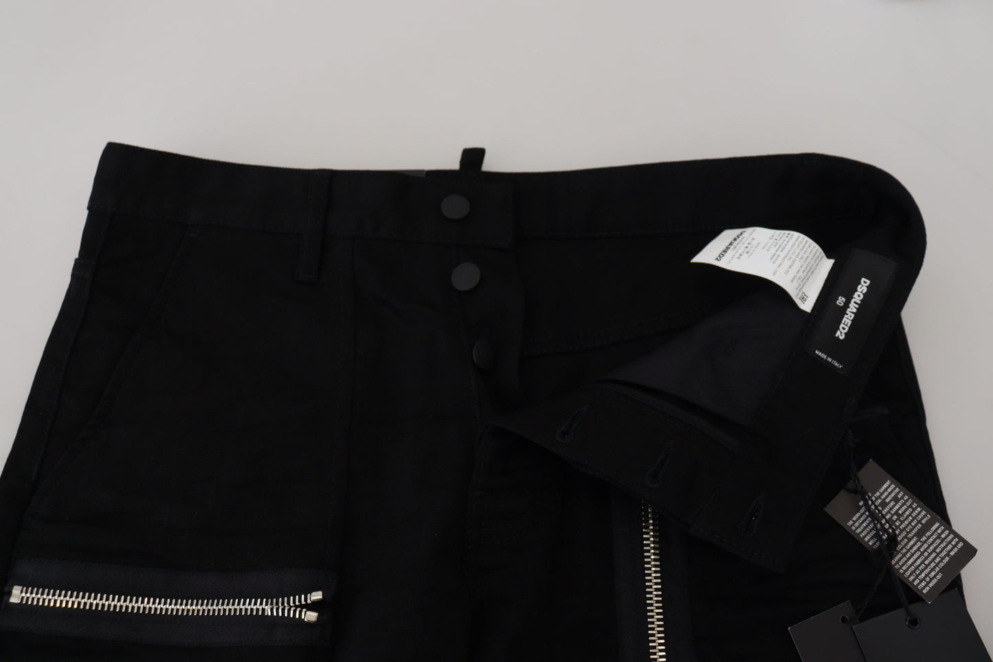 Dsquared² Chic Black MainLine Cotton Blend Pants