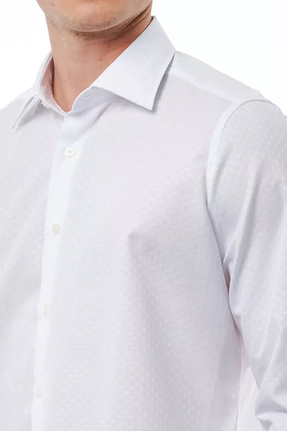 Bagutta White Cotton Men Shirt