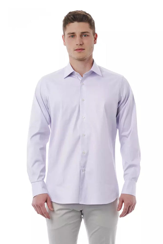 Bagutta Pink Cotton Men Shirt