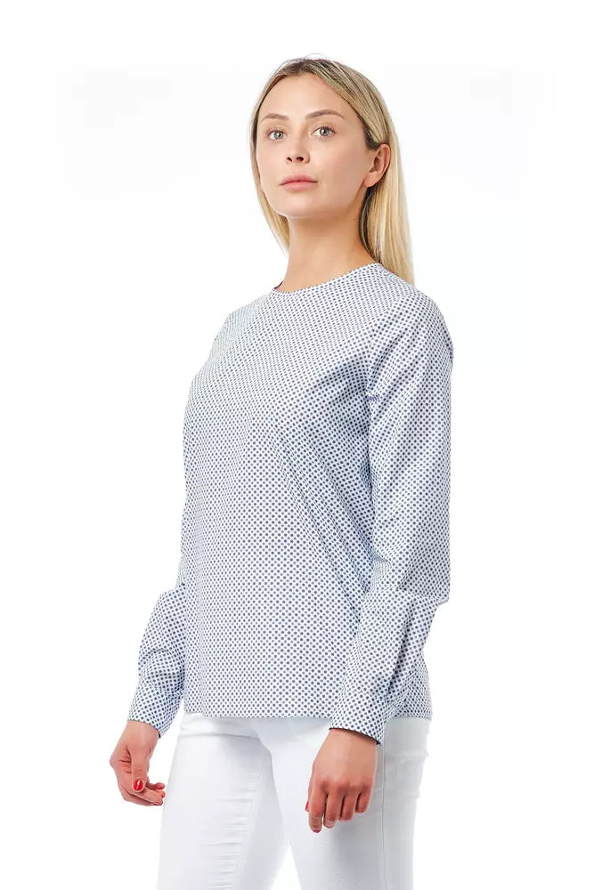 Bagutta Light-blue Cotton Women Blouse