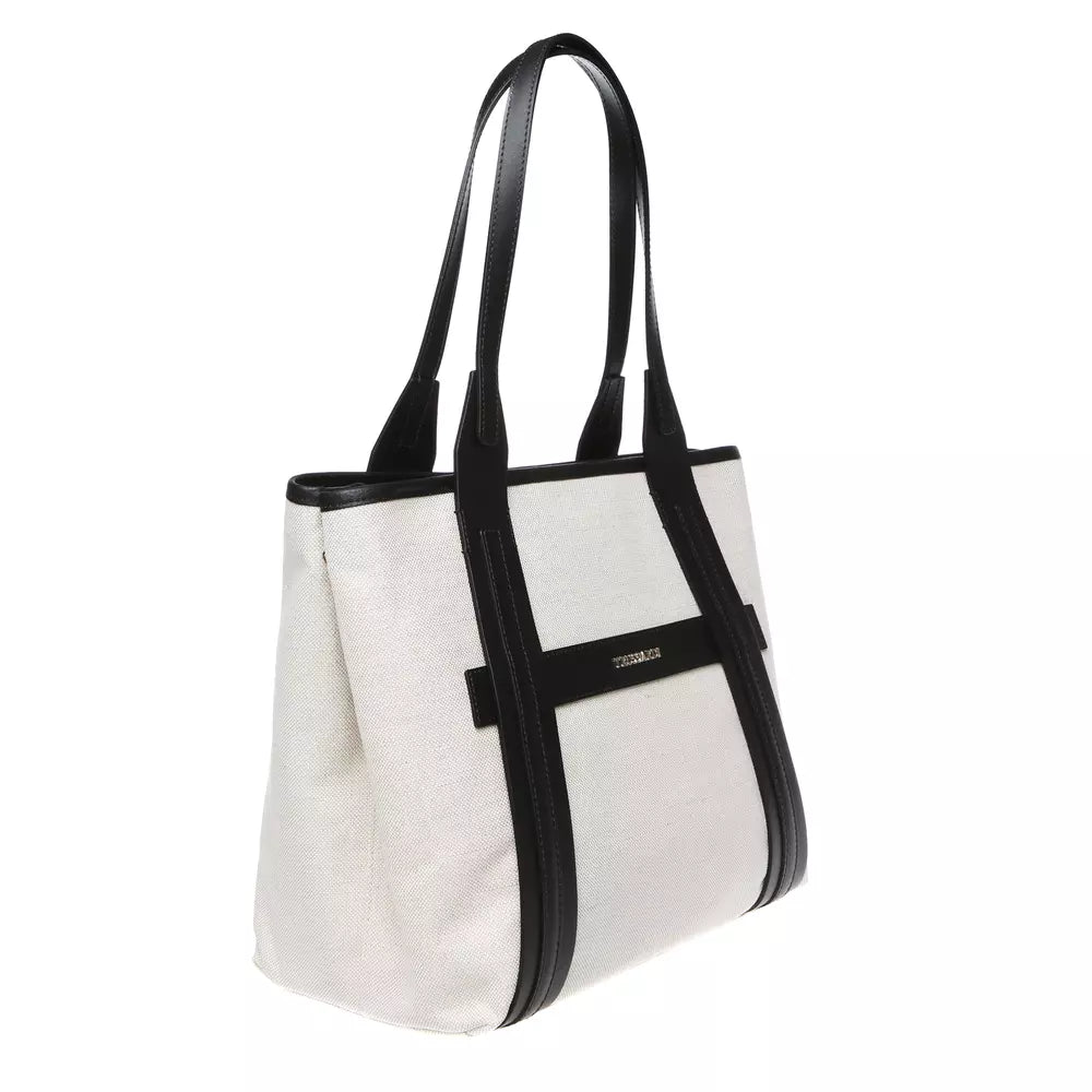 Trussardi White Cotton Women Shoulder Bag