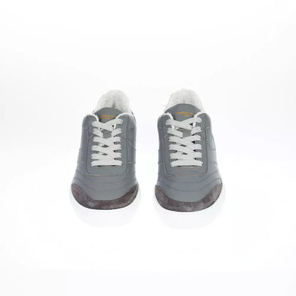 Pantofola D'Oro Gray Leather Men Sneaker