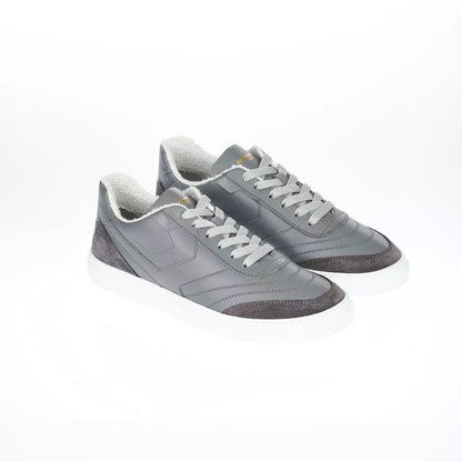 Pantofola D'Oro Gray Leather Men Sneaker