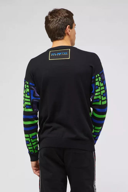 Custo Barcelona Blue Cotton Men Sweater