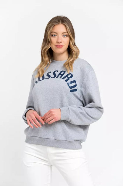 Trussardi Gray Cotton Women Sweater