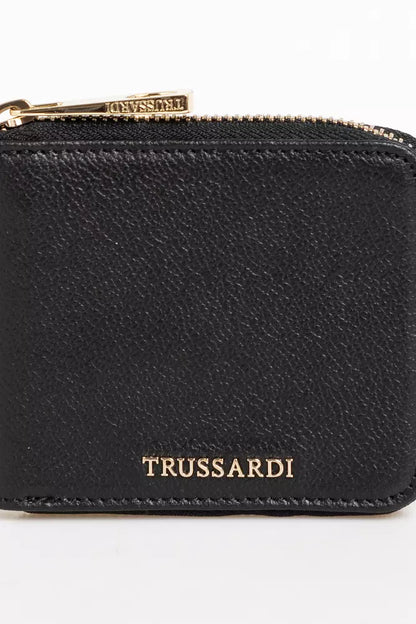 Trussardi Black Leather Women Wallet