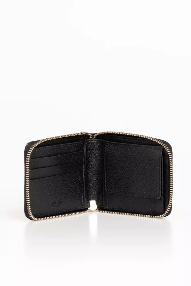 Trussardi Black Leather Women Wallet