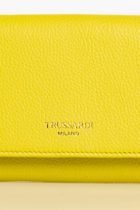 Trussardi Yellow Leather Women Wallet