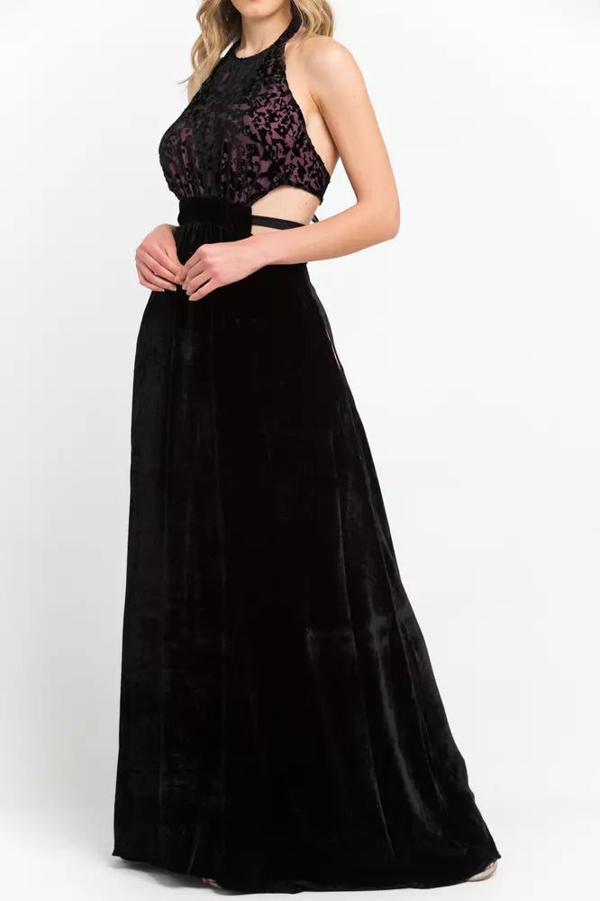 Trussardi Black Velvet Women Dress