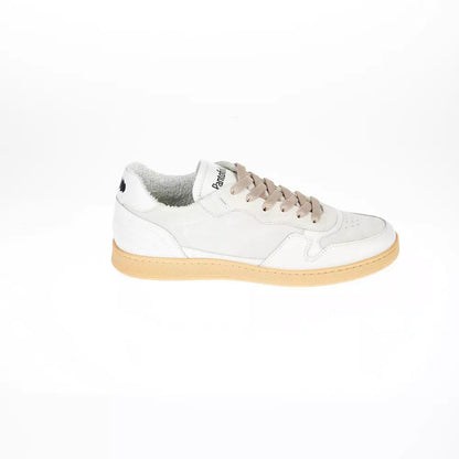 Pantofola D'Oro Elegant Two-Tone Leather Lace-Up Sneakers