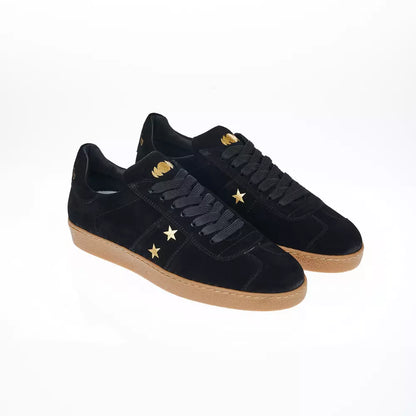 Pantofola D'Oro Black Leather Men Sneaker