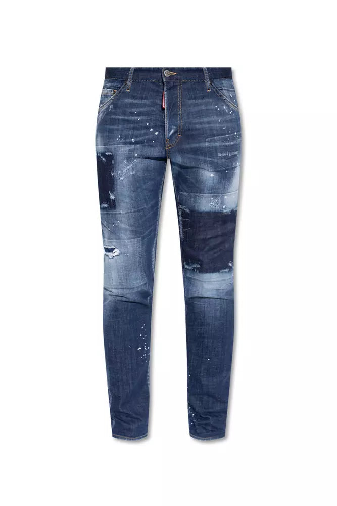 Dsquared² Cool Guy Distressed Tapered Jeans with Splatter Effect