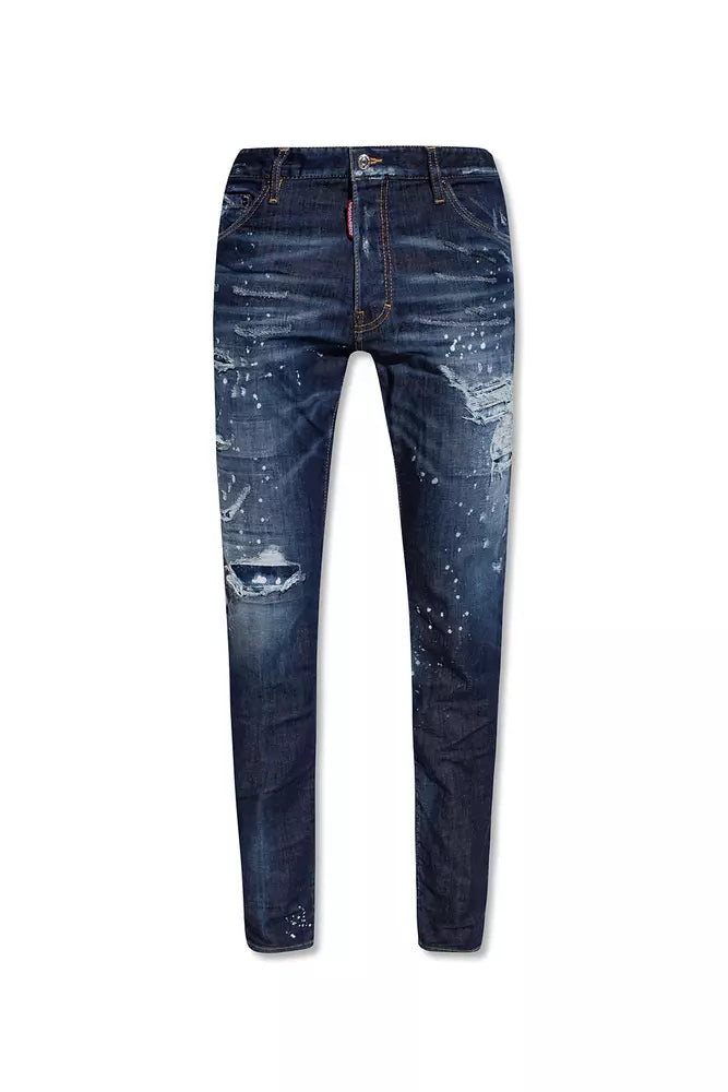 Dsquared² Dark Blue Distressed CoolGuy Denim