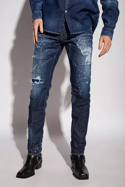 Dsquared² Dark Blue Distressed CoolGuy Denim