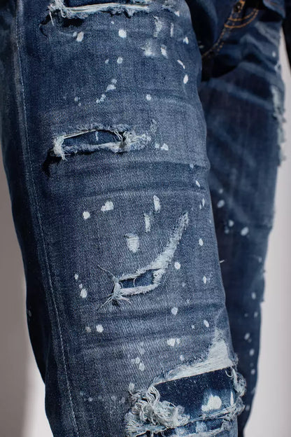 Dsquared² Dark Blue Distressed CoolGuy Denim