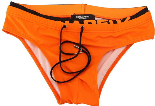 Dsquared² Vibrant Orange Swim Briefs - Summer Essential