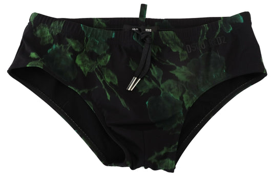 Dsquared² Black Tropical Swim Briefs - Svelte Comfort