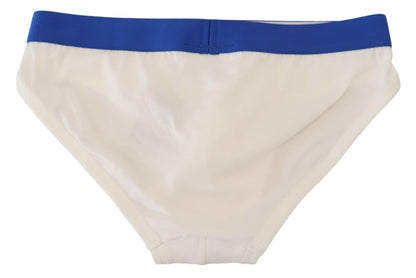 Dsquared² Classic Blue and White Stretch Briefs