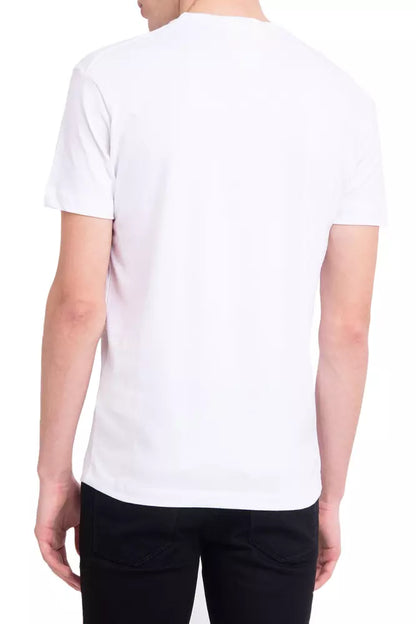 Dsquared² Exclusive White Logo Cotton Tee for Men