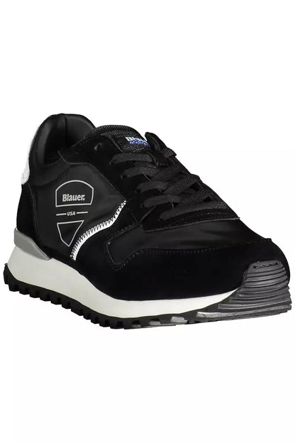 Blauer Black Polyester Men Sneaker