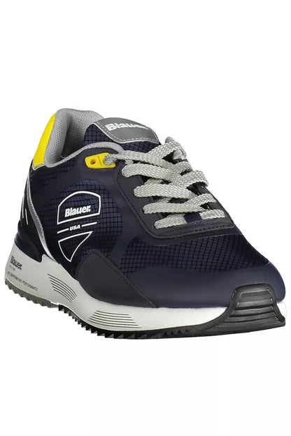 Blauer Blue Leather Men Sneaker