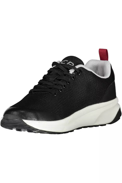 Carrera Sleek Black Sneakers with Contrasting Accents