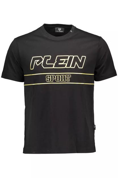 Plein Sport Black Cotton T-Shirt