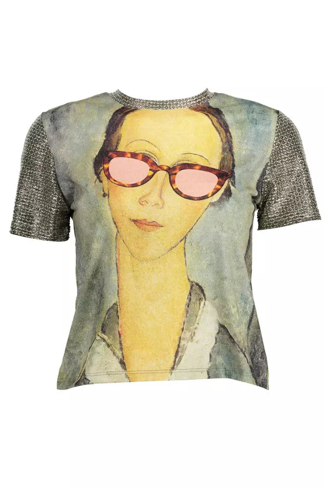 Desigual Green Polyester Women T-Shirt