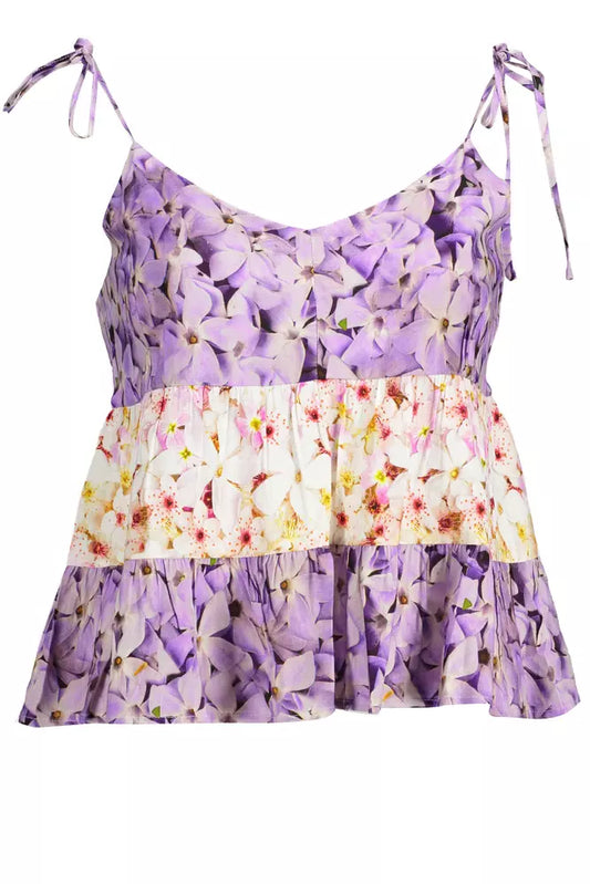 Desigual Purple Viscose Women Top