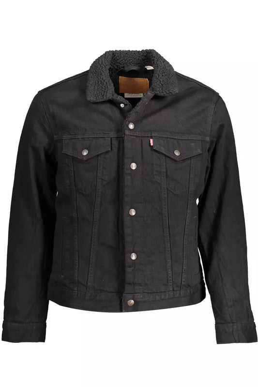 Levi's Black Cotton Men Jacket