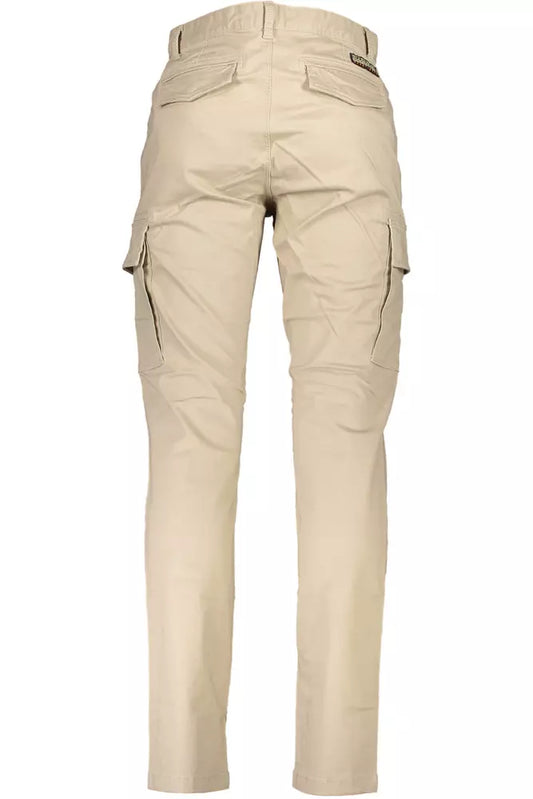 Napapijri Beige Cotton Men Trouser