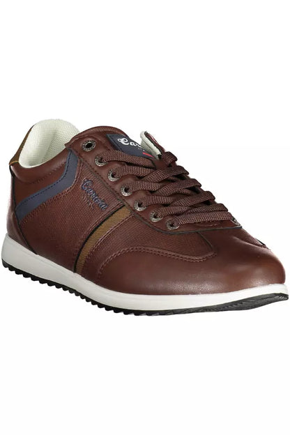 Carrera Sleek Brown Sneakers with Contrasting Accents