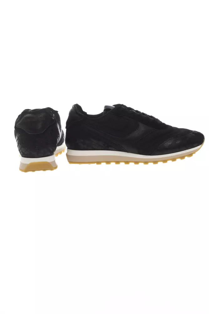 Pantofola D'Oro "Black Leather Men Sneaker"