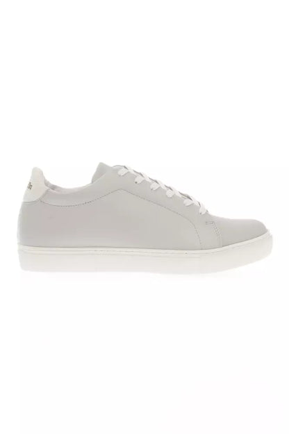 Pantofola D'Oro Gray Leather Men Sneaker