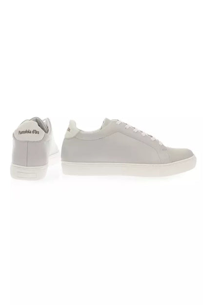 Pantofola D'Oro Gray Leather Men Sneaker