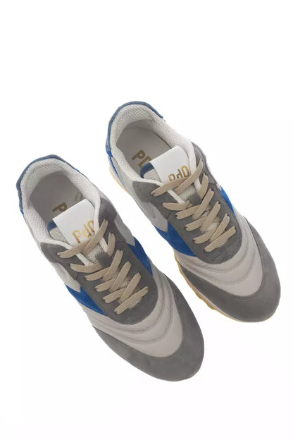 Pantofola D'Oro Gray Leather Men Sneaker