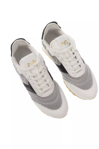 Pantofola D'Oro Gray Leather Men Sneaker