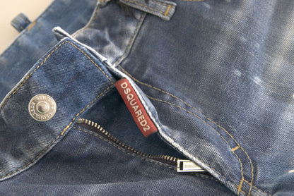 Dsquared² Elegant Mid Waist Flared Denim Jeans