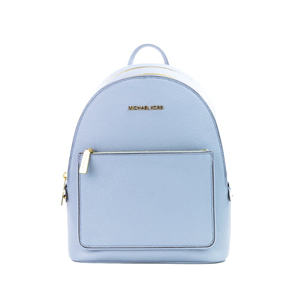 Michael Kors Adina Medium Pale Blue Pebble Leather Convertible Backpack BookBag