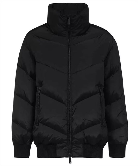 Dsquared² Sleek Black Down Jacket with Classic Logo