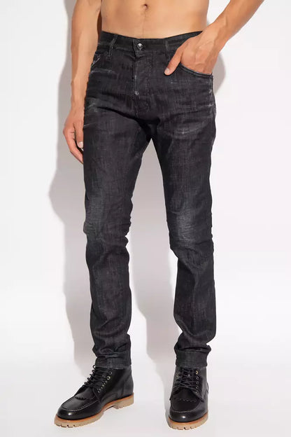 Dsquared² Sleek Black Slim Fit 'Cool Guy' Jeans