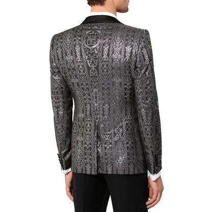 Dolce & Gabbana Elegant Jacquard Satin Silk Jacket