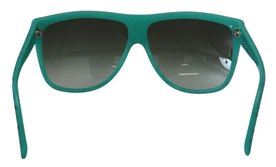 Dolce & Gabbana Green Stars Acetate Square Shades Sunglasses