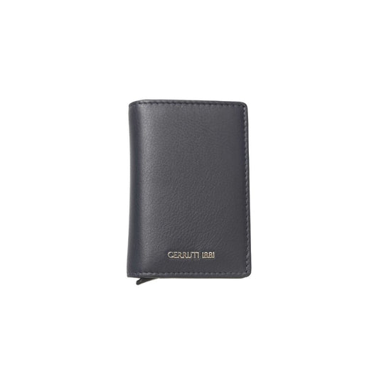 Cerruti 1881 Blue Calfskin Men Wallet