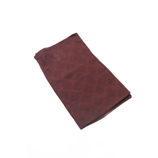 Trussardi Burgundy Viscose Men Scarf