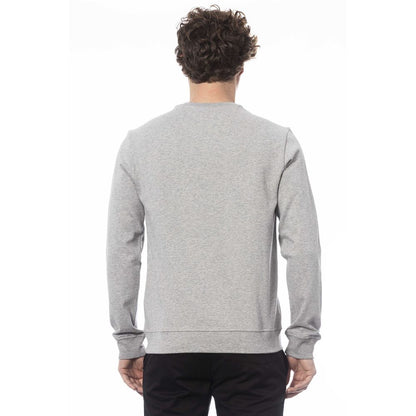 Trussardi Gray Cotton Men Sweater