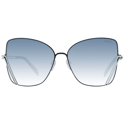 Emilio Pucci Black Metal Sunglasses