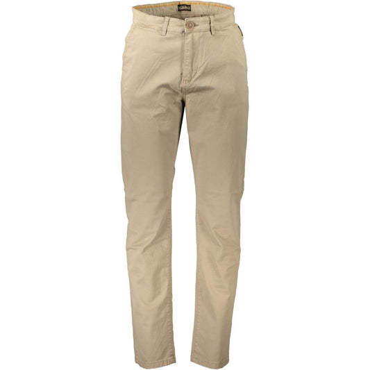 Napapijri Beige Cotton Men Jean