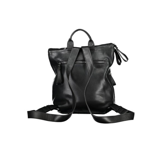 Desigual Chic Contrast Detail Black Backpack