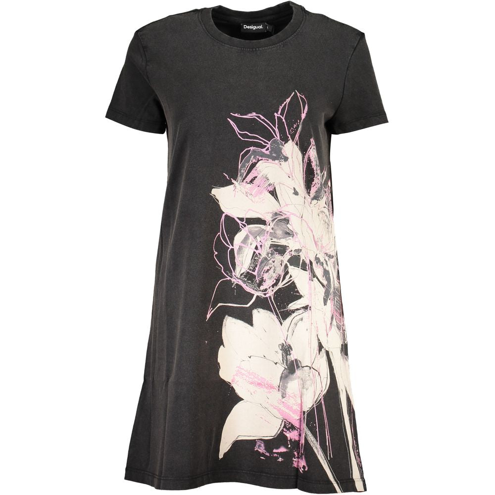 Desigual Chic Printed Short Sleeve Crew Neck Dress